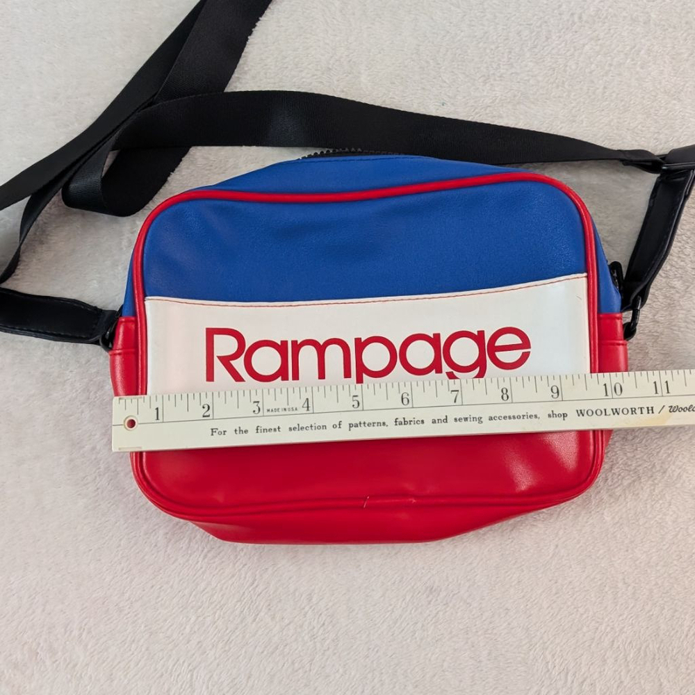 Rampage Crossbody Red Blue Logo Bag - Picture 3 of 10